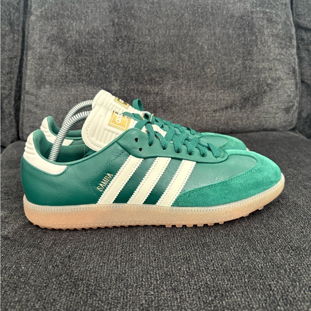adidas Samba Golf Shoes Collegiate Green/Off White/Gum4 JP8652